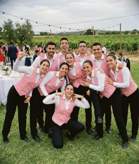 Equipo de camareros para eventos